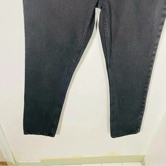 NWT Re/Done 70s Low Rise Straight Leg Jeans Washed Black Denim - Picture 4 of 9